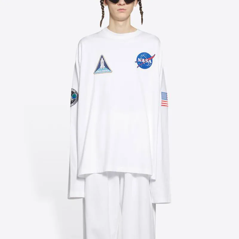 Balenciaga x Nasa T Shirt Men's White-3