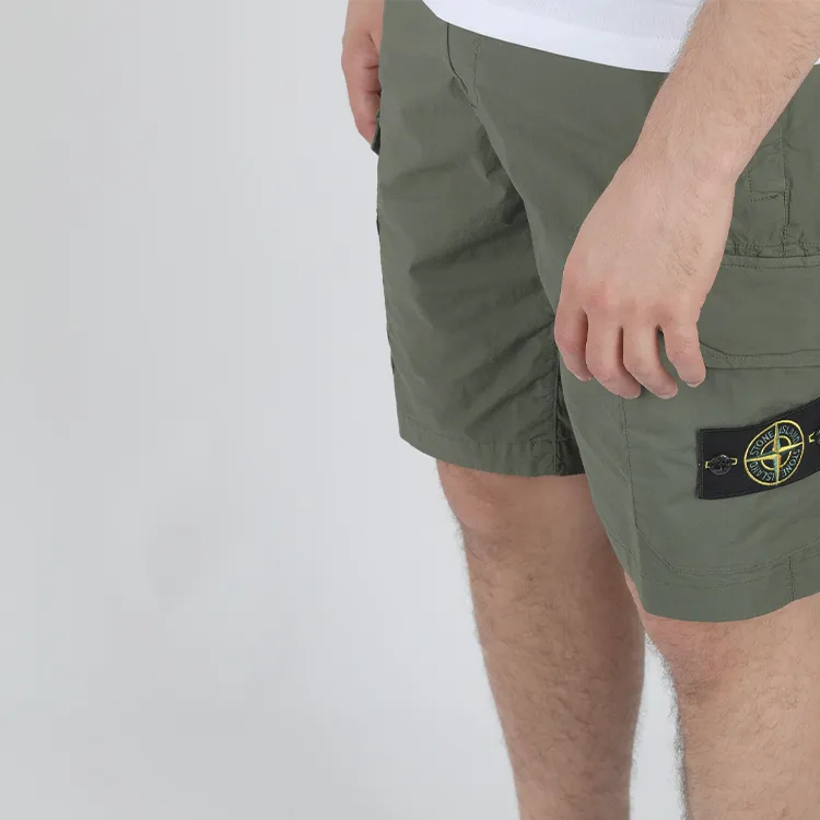 STONE ISLAND Cargo Shorts Men's Green-4