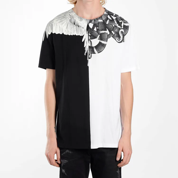 Marcelo Burlon T Shirts Men Black/White-1
