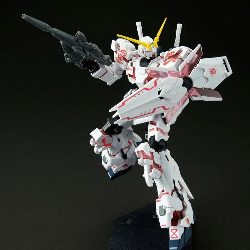 BANDAI HG Mobile Suit Gundam Unicorn NIKE Unicorn Gundam Unit 1 Destroy Mode Limited Product Model Kits 13cm-2
