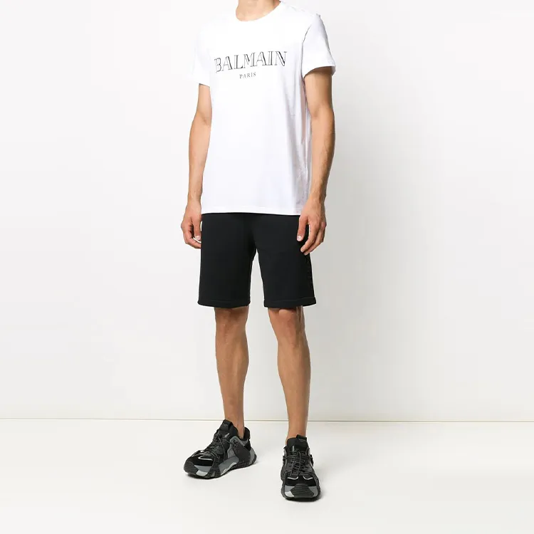 BALMAIN Casual Shorts Men Black-2