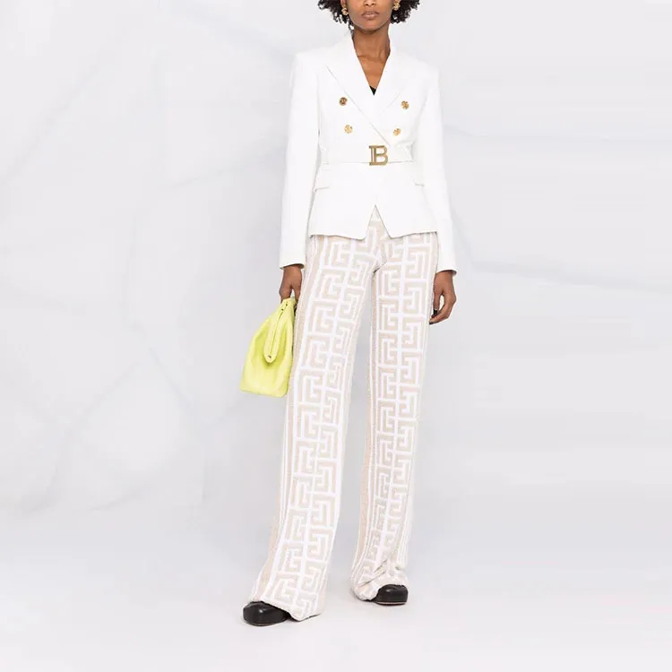 BALMAIN Denim Jackets Women's White-1