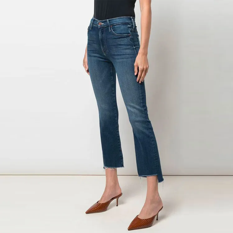 MOTHER Mid-rise Cropped Jeans-1