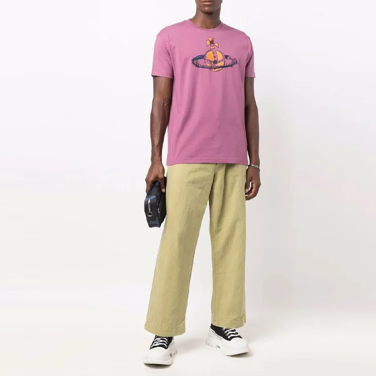 Vivienne Westwood T-Shirts Men Pink-2