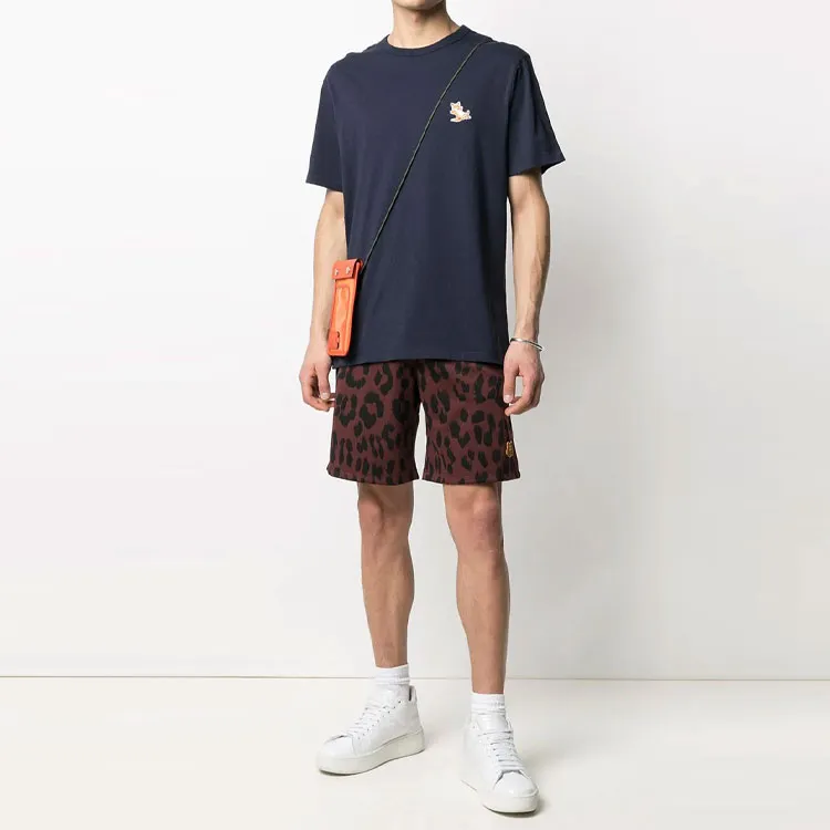 Maison Kitsune T Shirts Unisex Dark Blue-2