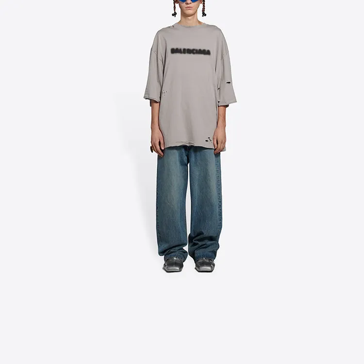 Balenciaga Wide Fit Blurry T Shirt-2