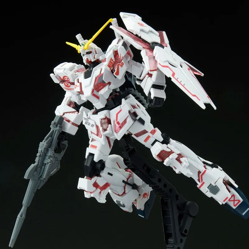BANDAI HG Mobile Suit Gundam Unicorn NIKE Unicorn Gundam Unit 1 Destroy Mode Limited Product Model Kits 13cm-4