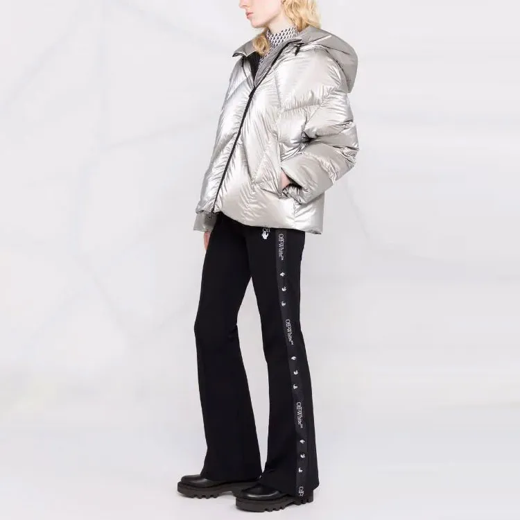 Moncler Frele Short Down Jacket Coat 'Silver'-3