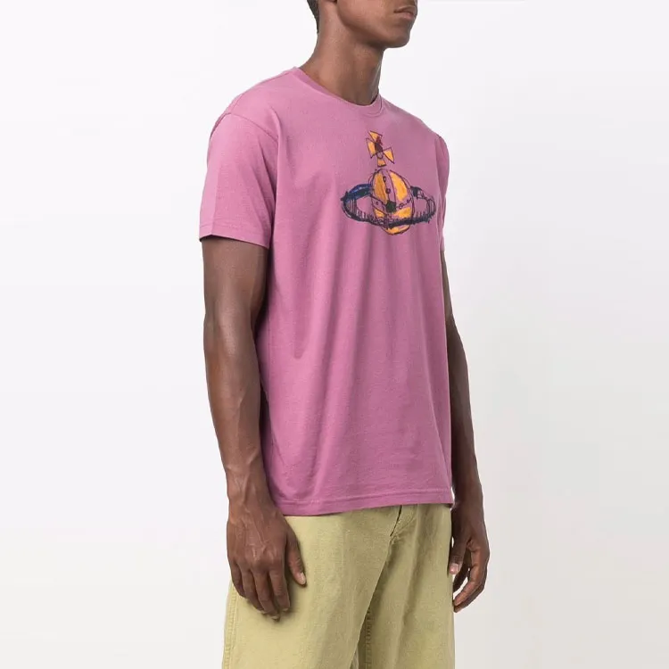 Vivienne Westwood T-Shirts Men Pink-3