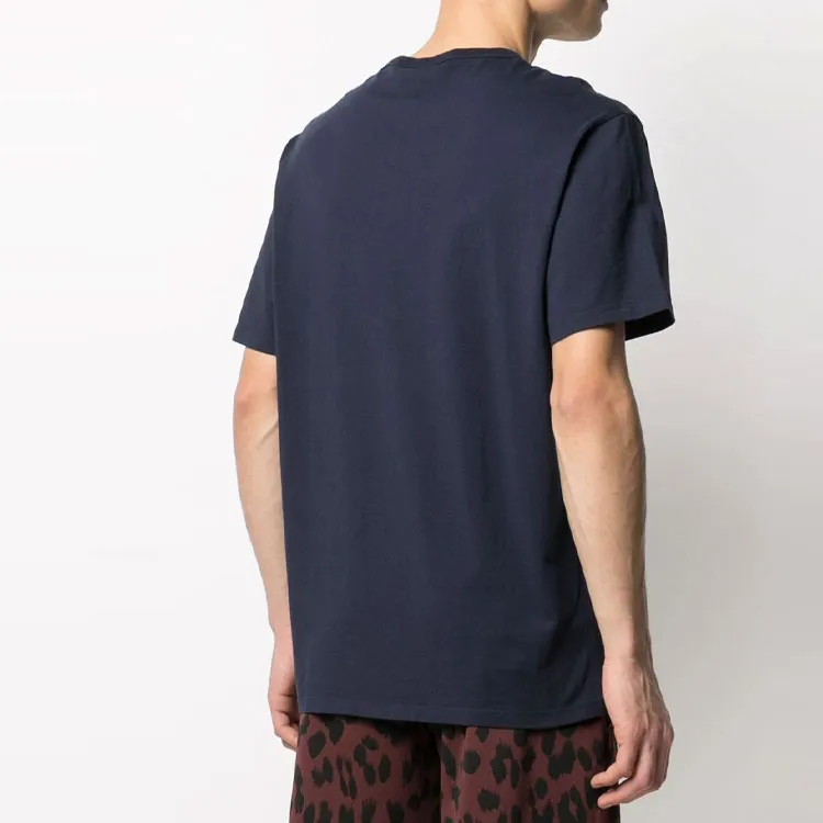Maison Kitsune T Shirts Unisex Dark Blue-4