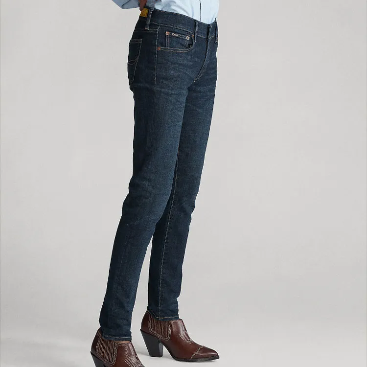 Polo Ralph Lauren SS22 Tompkins Jeans Women's Dark Blue-4