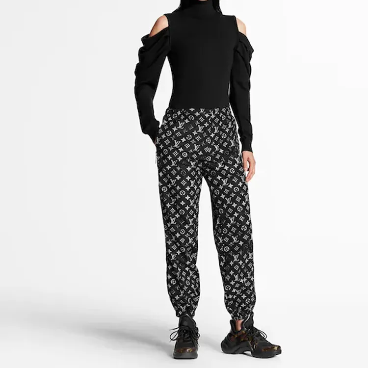 LOUIS VUITTON Stencil effect Monogram Jogging Pants-1