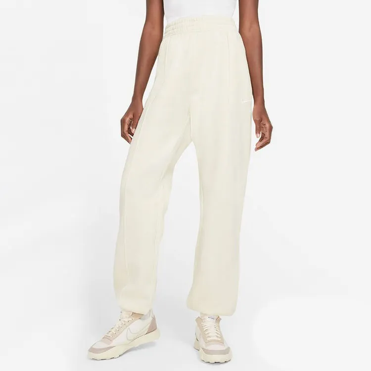 Nike Sportswear Essentials Series Knitted Sweatpants Women's Coconut Milk-3