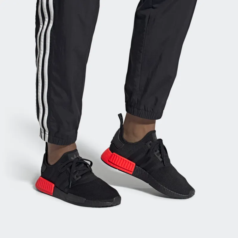 Adidas Originals Nmd R1 Core Black Solar Red-5