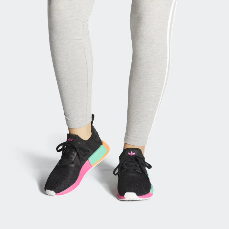 Adidas Nmd R1 Black Shock Pink Women's-8