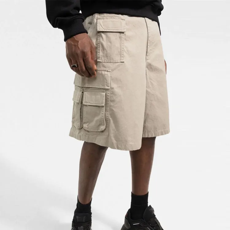 Balenciaga Cargo Shorts Men's Khaki-3