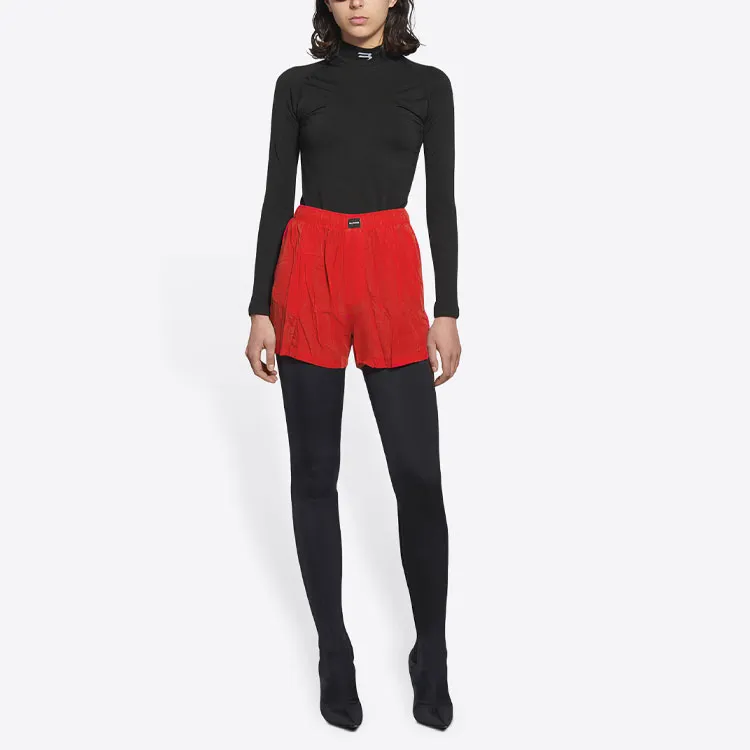 Balenciaga Casual Shorts Women's Red-2
