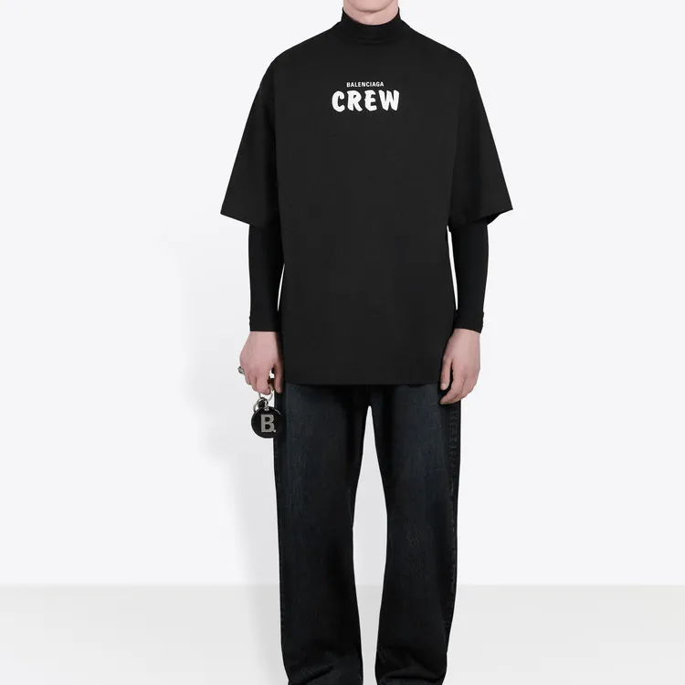 Balenciaga Crew Logo Tee-6