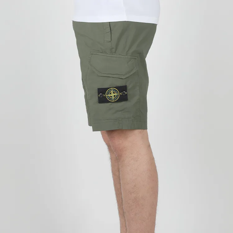 STONE ISLAND Cargo Shorts Men's Green-2