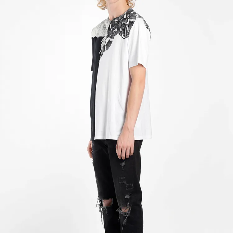 Marcelo Burlon T Shirts Men Black/White-3