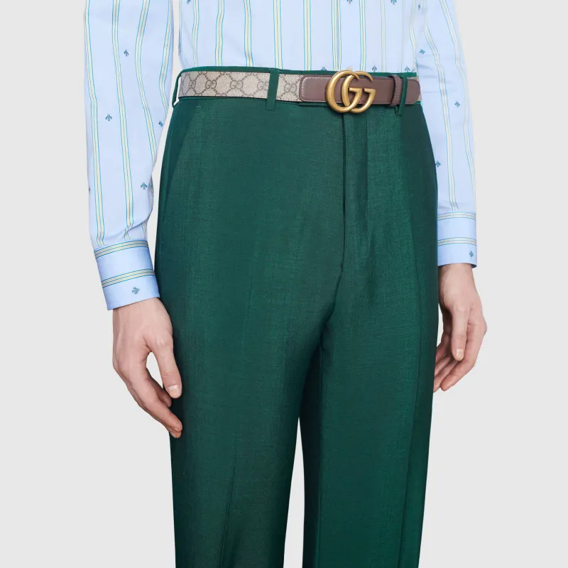 GUCCI Gg Belt Double G Buckle 1 Width-4
