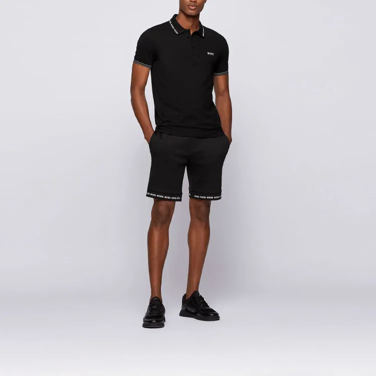 HUGO BOSS Short Sleeved Polo Shirt Men's Black-2