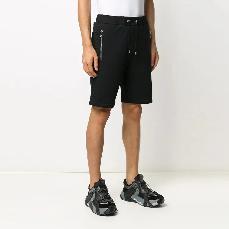BALMAIN Casual Shorts Men Black-1
