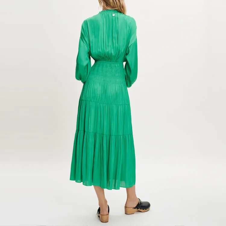 Maje Long Sleeved Dresses Women's Green-2