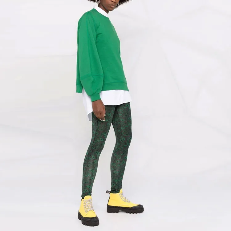 GANNI Leggings Women's Green-3