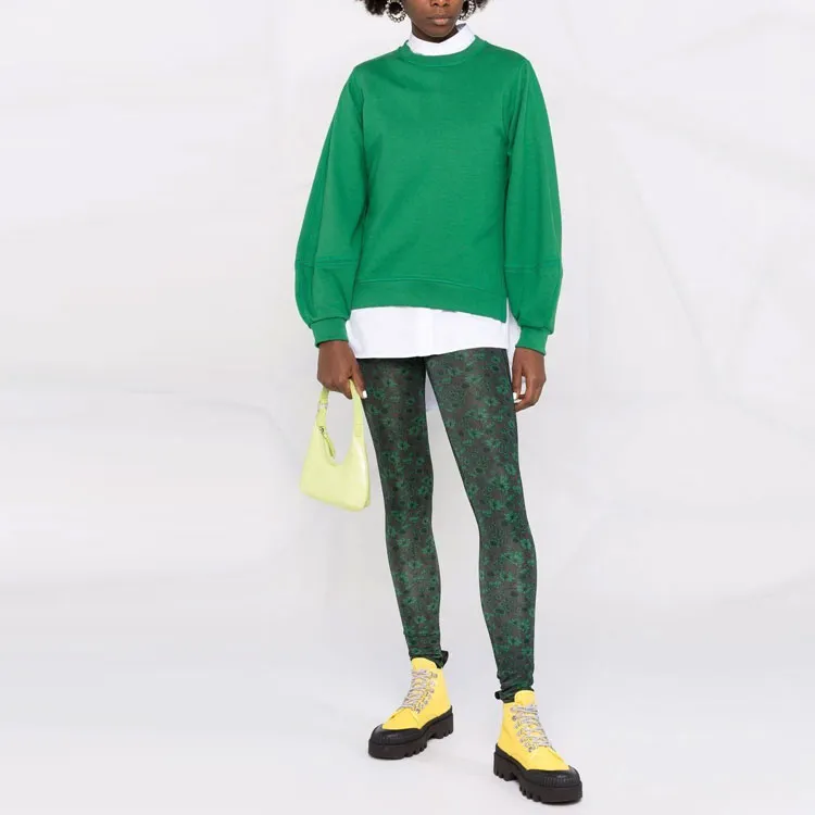 GANNI Leggings Women's Green-1