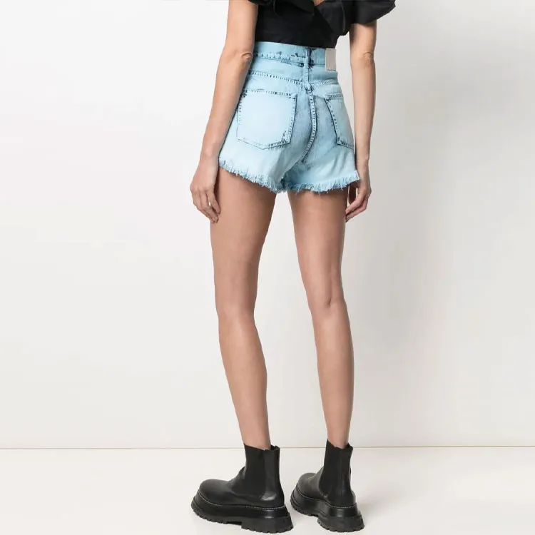 MSGM Delave Denim Shorts-3