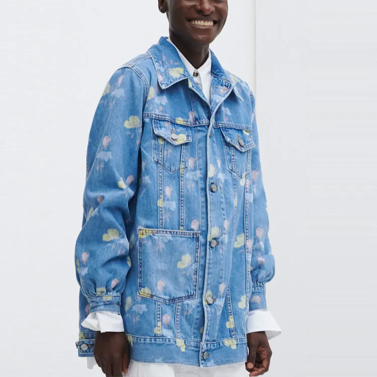 GANNI Denim Jackets Women's Light Blue-3