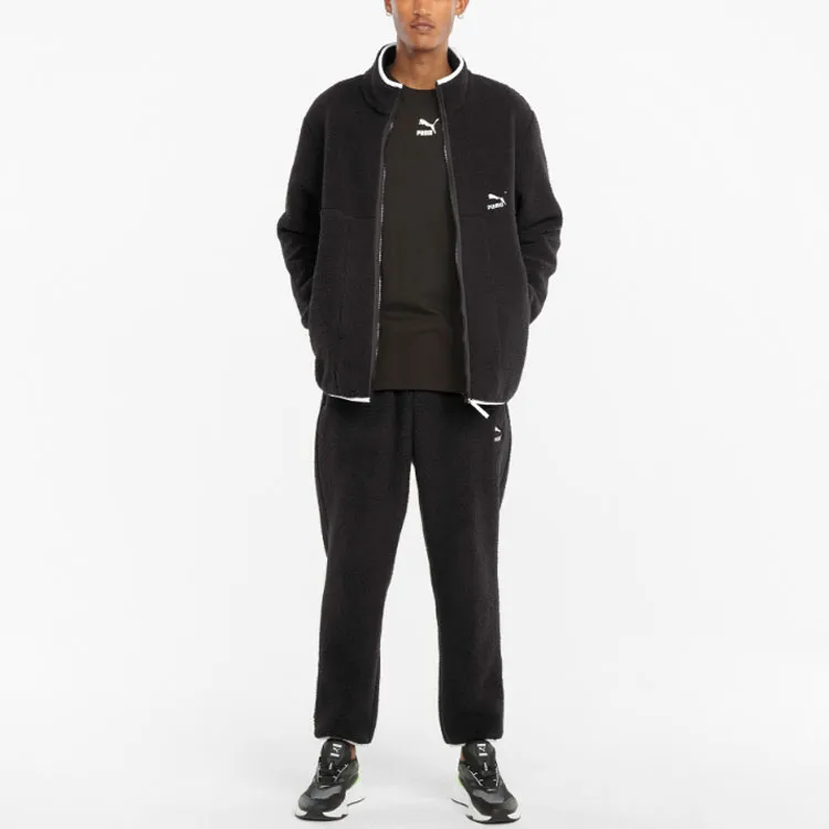 PUMA CLASSICS Boa Velvet Jackets Men Black-2