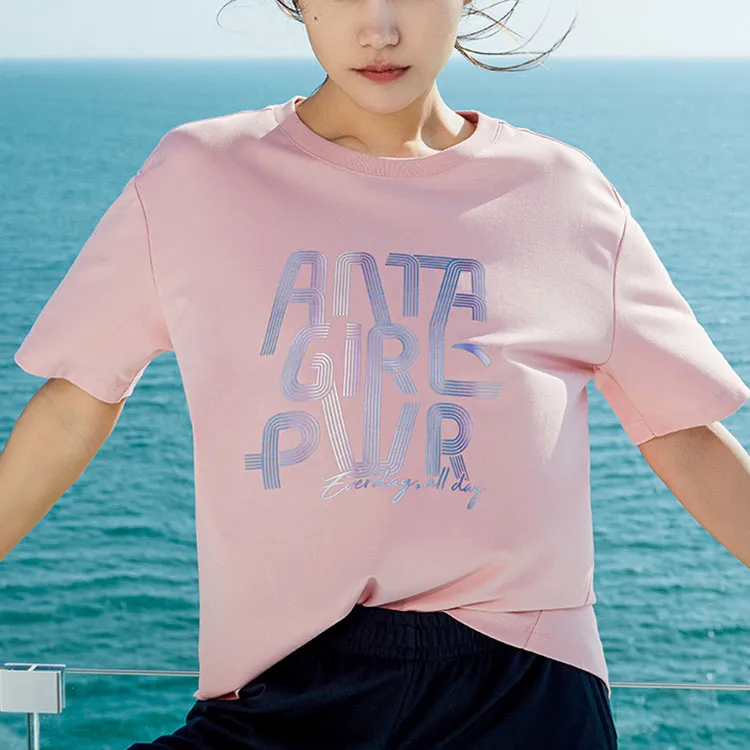 Anta T Shirt Women's Graceful Pink-3