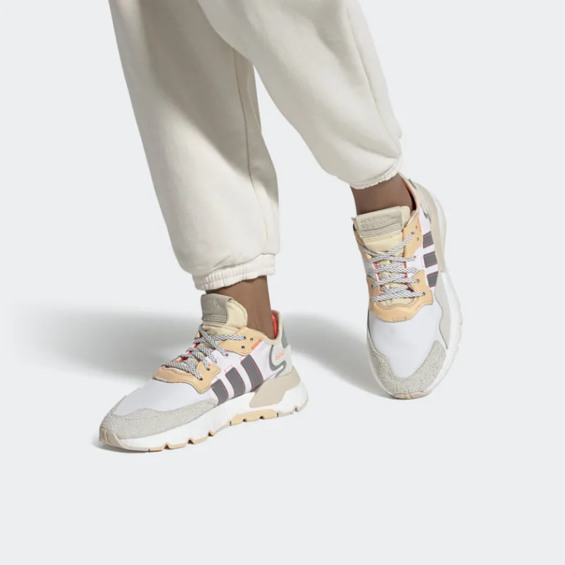 Adidas Nite Jogger White Glow Orange Women's-5