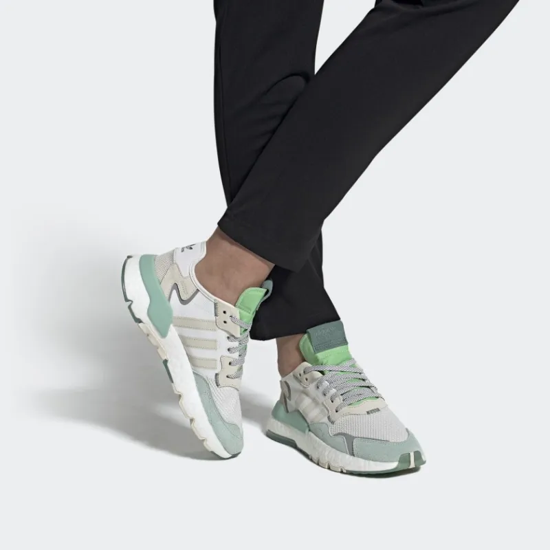 Adidas Originals Nite Jogger 'White Aluminum' Women's-6