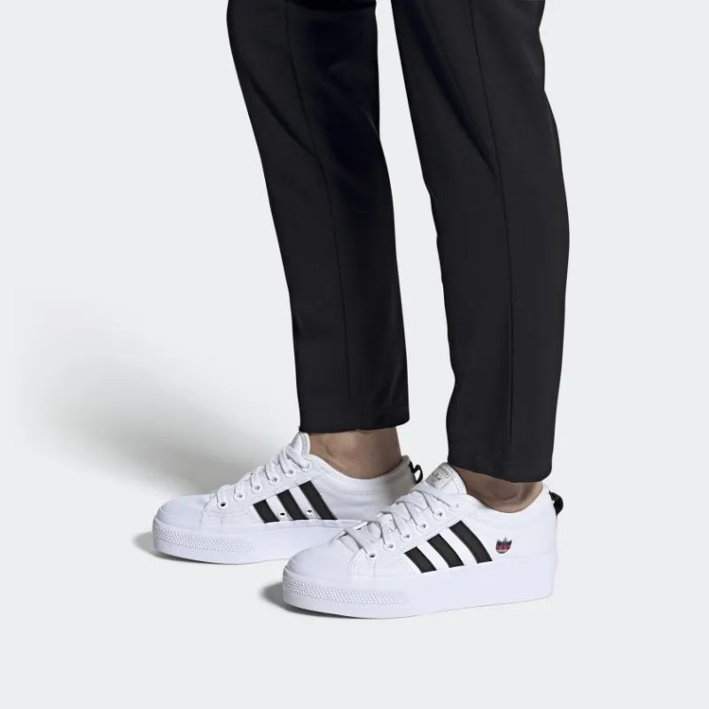 Adidas Women's Nizza Platform 'Colorful Trefoil' Women's-6