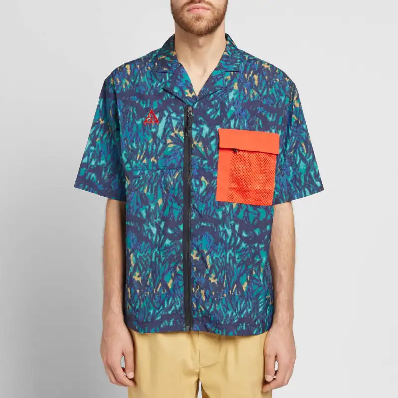 Nike ACG Shirt Men's Royal Blue/Orange-2