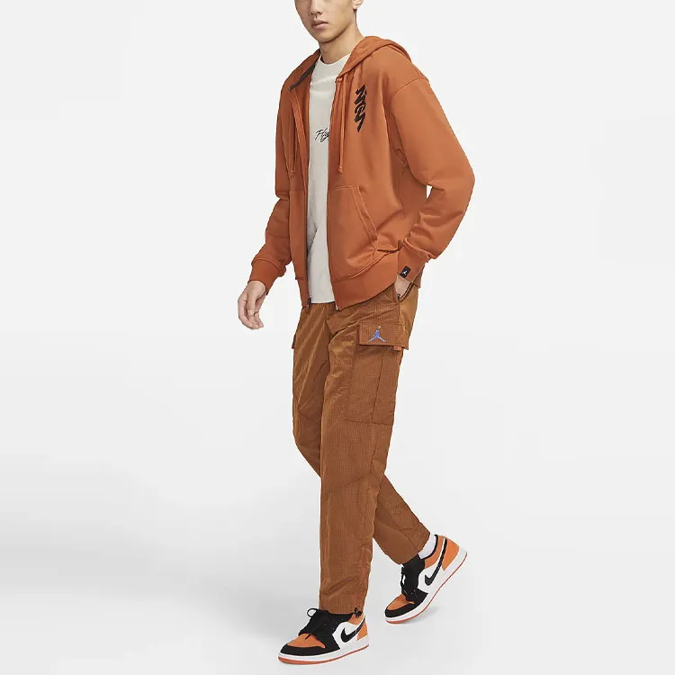 Jordan Casual Pants Men Brown-4