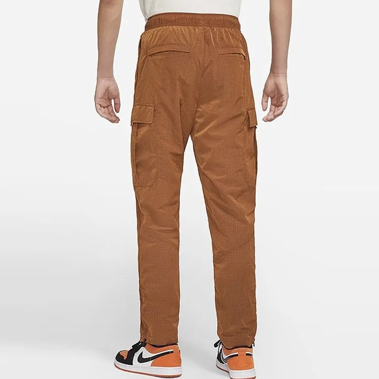 Jordan Casual Pants Men Brown-3