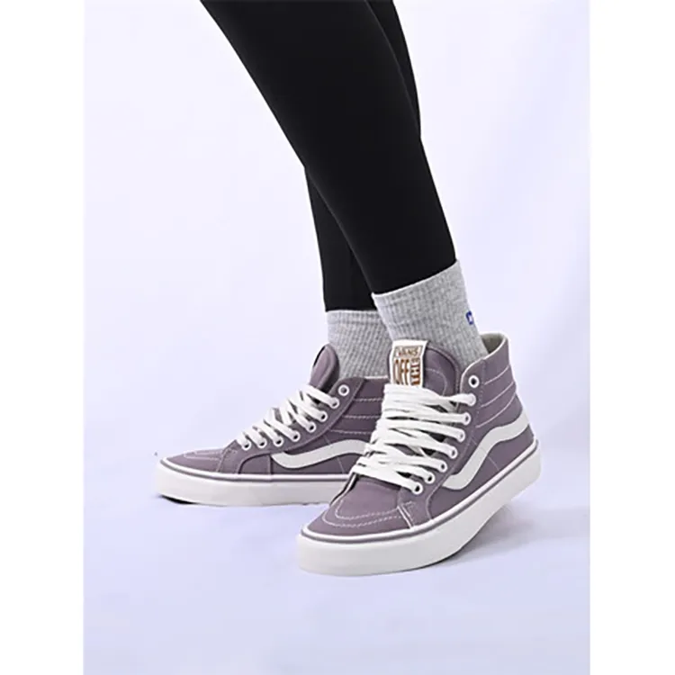 Vans Unisex SK8 HI High Top Sneakers Purple-5