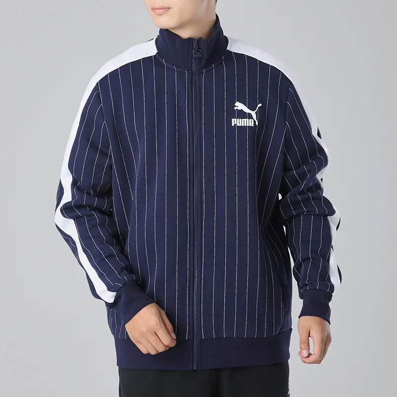 PUMA Jackets Men Tweed Blue-3