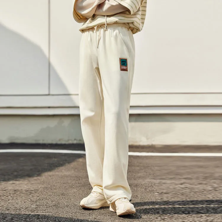 Anta SS22 Sweatpants Women's Tidal Cloud White-3