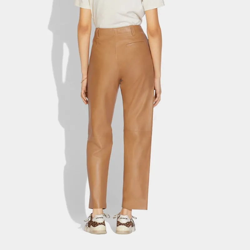 COACH SS21 Casual Pants Women's Brown-2