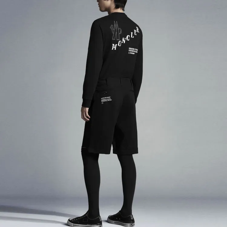 Moncler GENIUS X Fujiwara Hiroshi FRGMT Casual Shorts Men Black-4