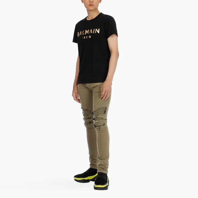 BALMAIN Ripped Multi pocket Skinny Jeans-3