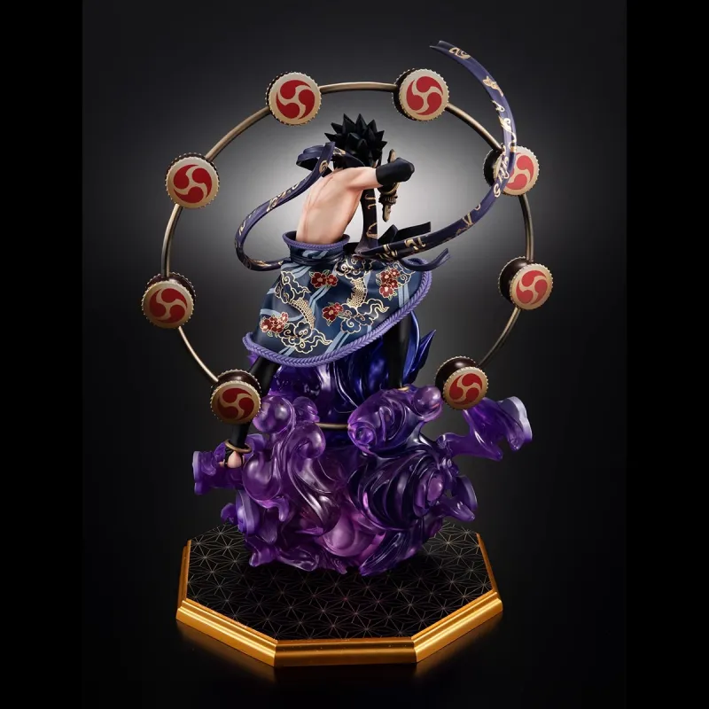 MegaHouse GEM MH Naruto, Wind God Lightning God Naruto Sasuke 2.0 Set Scale Figures 28cm-7