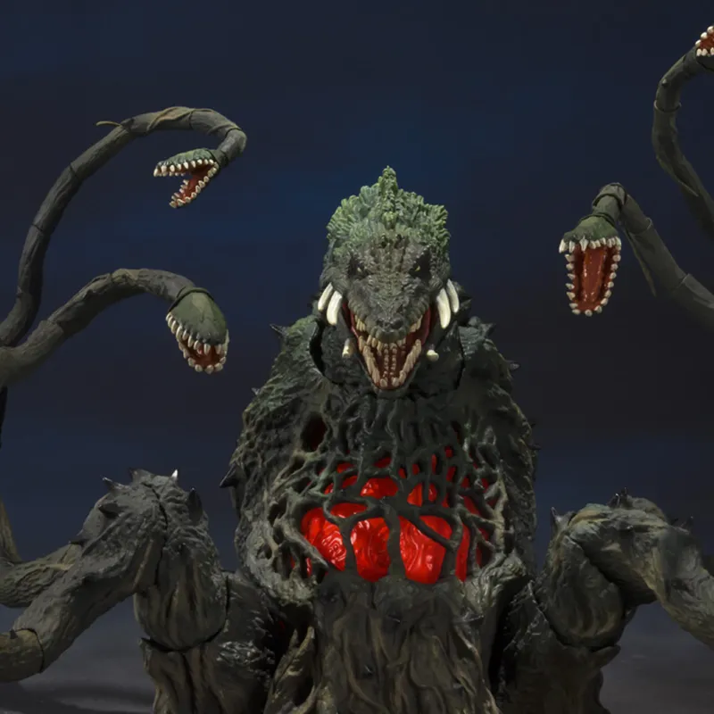 BANDAI S.H. MonsterArts Godzilla Vs. Biollante Biollante Special Color Version Action Figure Gray-1