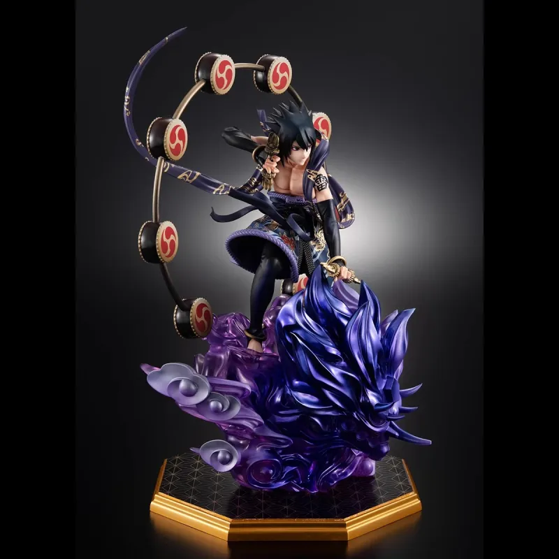 MegaHouse GEM MH Naruto, Wind God Lightning God Naruto Sasuke 2.0 Set Scale Figures 28cm-5