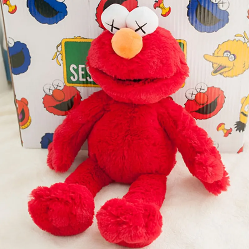 Kaws Sesame Street UNIQLO Elmo Plush Toy Red-1